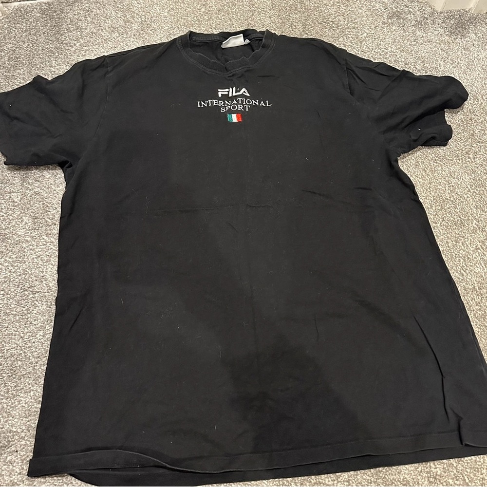 Fila Black Short Sleeve Tee